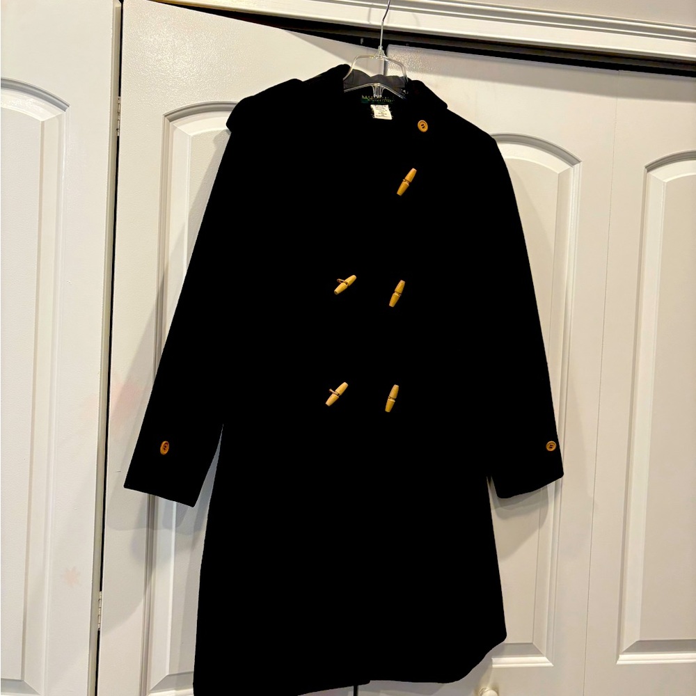 Black Toggle Coat
